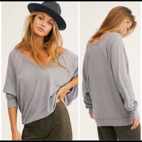NWT FREE PEOPLE THERMAL TOP - Picture 2 of 10